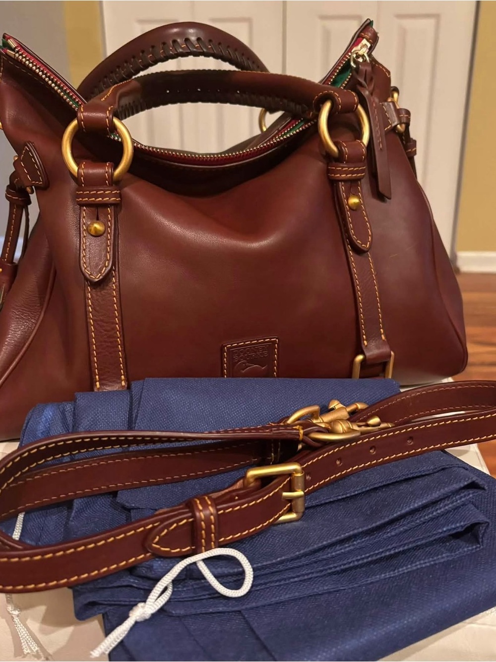 Dooney & Bourke Large Florentine Chestnut - Picture 9 of 9